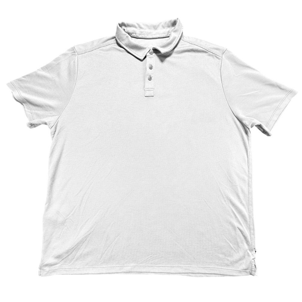 Tommy Bahama XXL Polo Shirt Men's Short Sleeve IslandZone Solid Gray - Picture 2 of 8